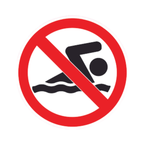 Balise Sticker Baignade interdite BALI-STI079